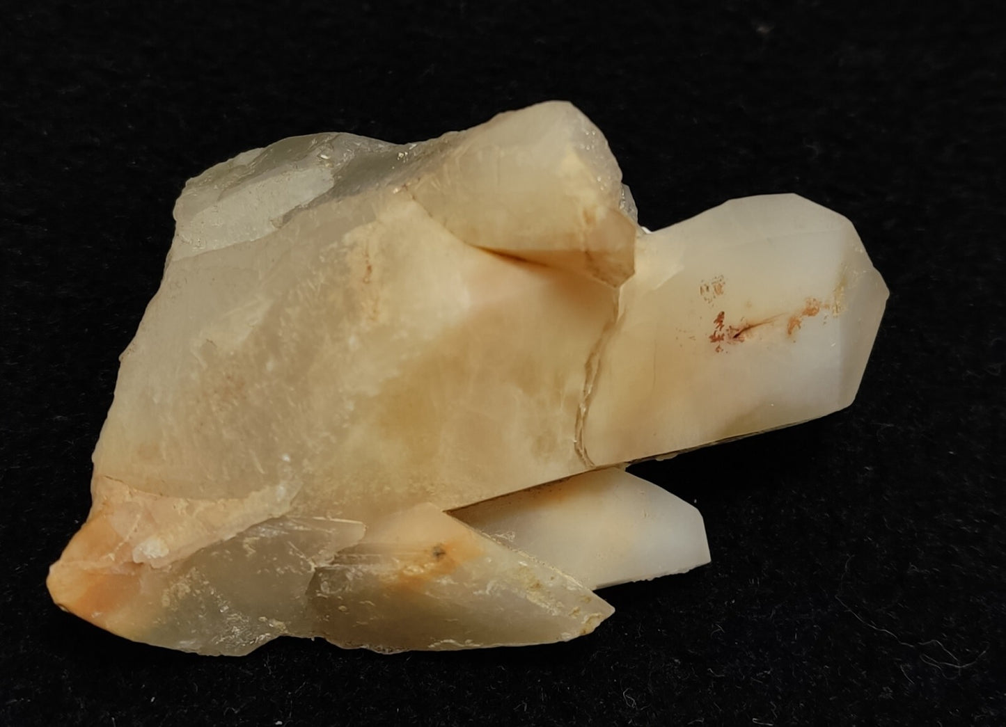 70 grams natural quartz crystal specimen with amphibole inclusions