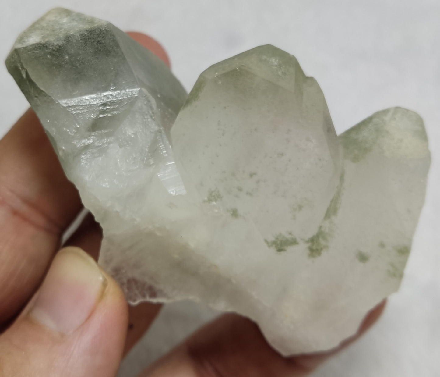 An Aesthetic Natural beautifully terminated Chlorite Quartz specimen 105 grams