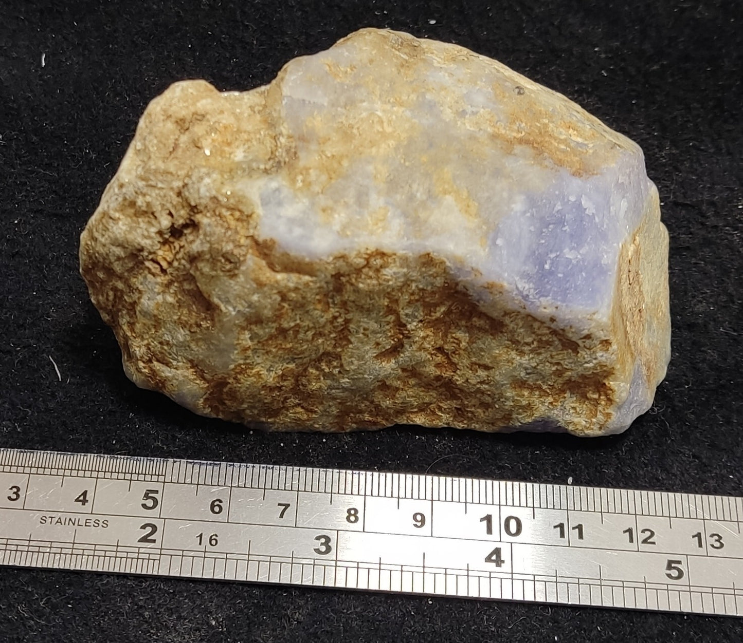 An Aesthetic Natural fluorescent rough Hackmanite specimen 315 grams