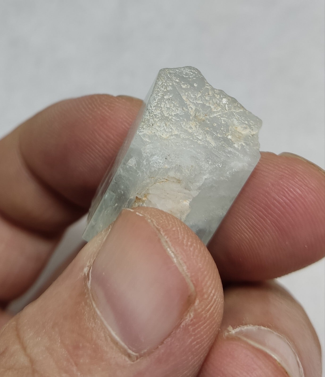 An Aesthetic specimen of aquamarine crystal 12 grams