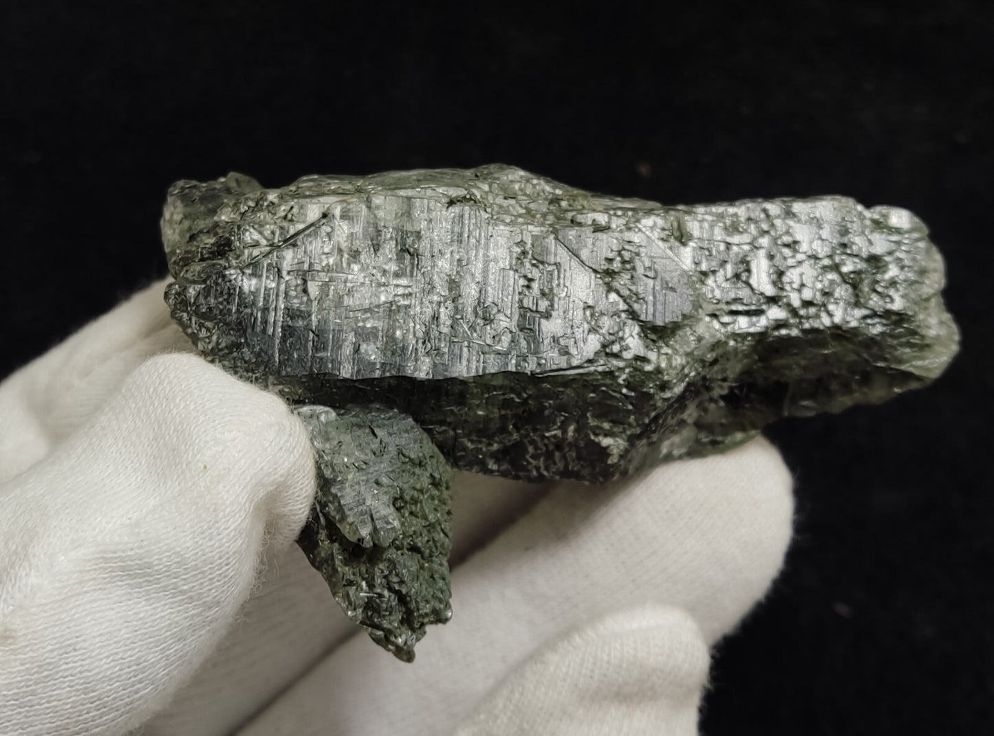 An Aesthetic Natural terminated Chlorite Quartz crystal specimen 91 grams