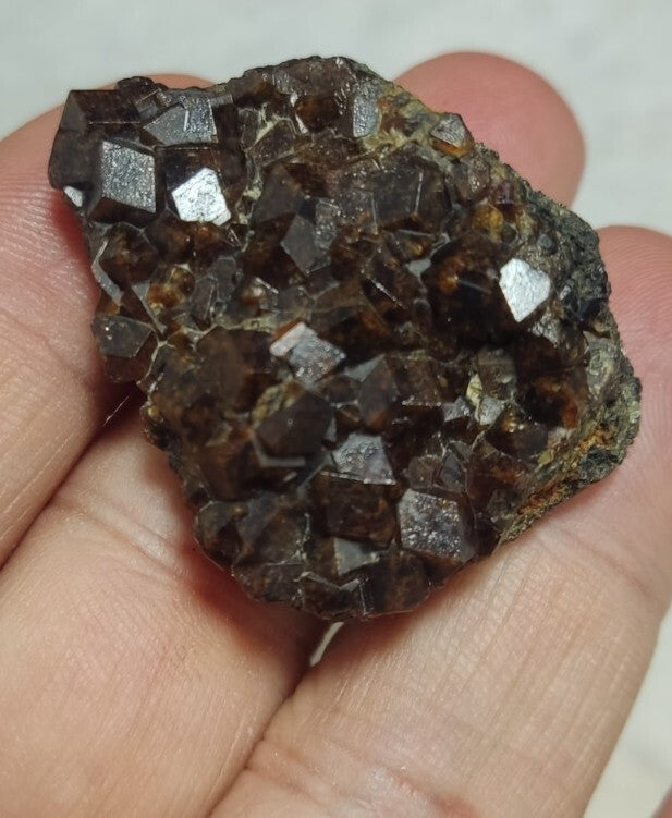 Natural Andradite Garnets Cluster 33 grams