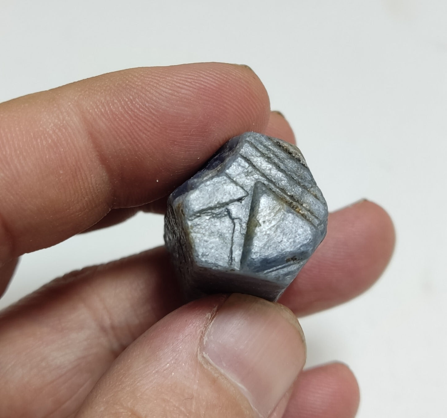 An aesthetic specimen of terminated sapphire crystal 35 grams