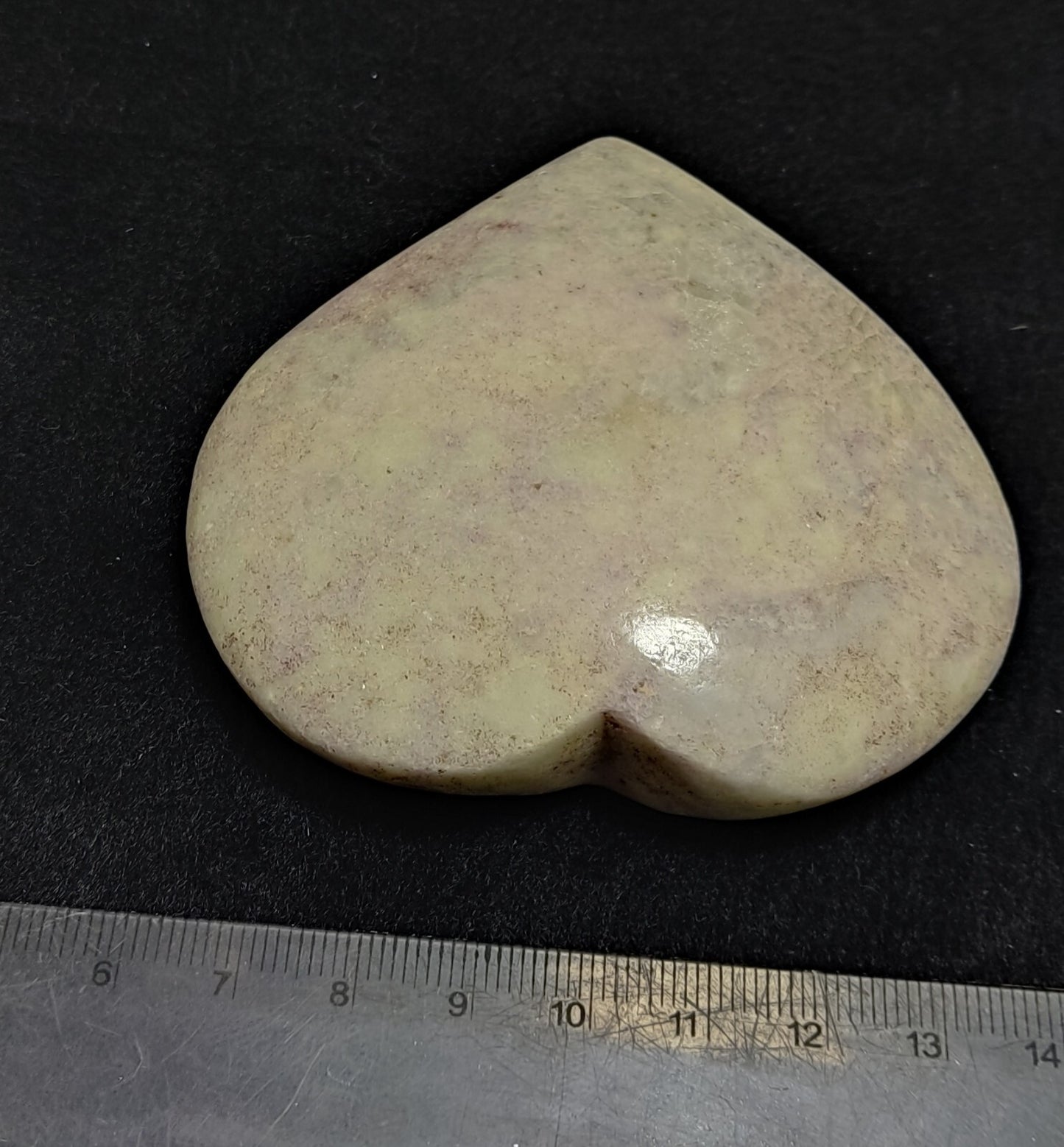 An amazing specimen of polished Hackmanite heart shape 183 grams