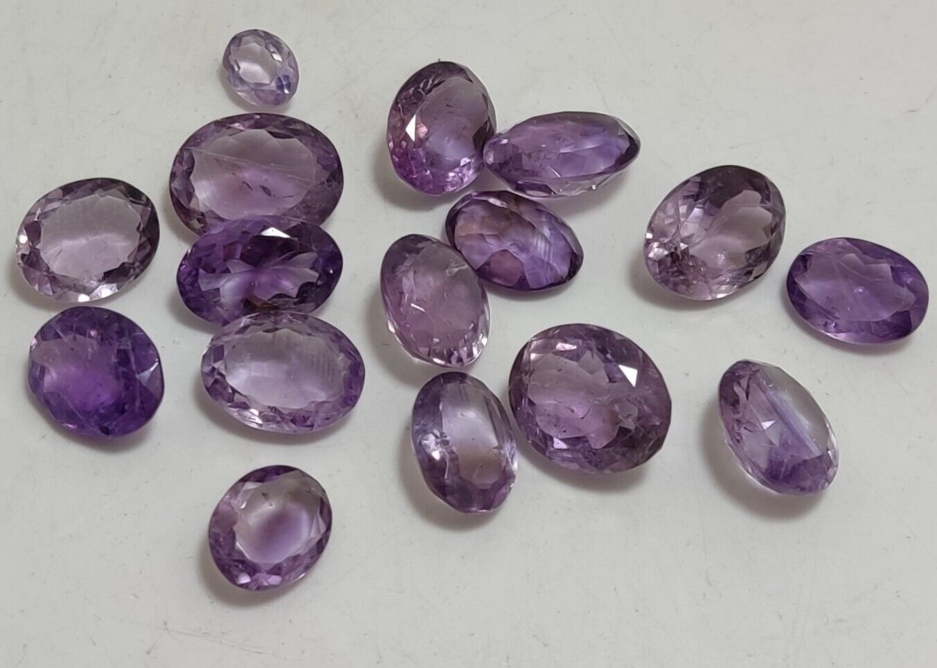 65 Carats faceted Amethyst gemstones