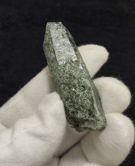 An Aesthetic Natural etched terminated Chlorite Quartz crystal specimen 32 grams