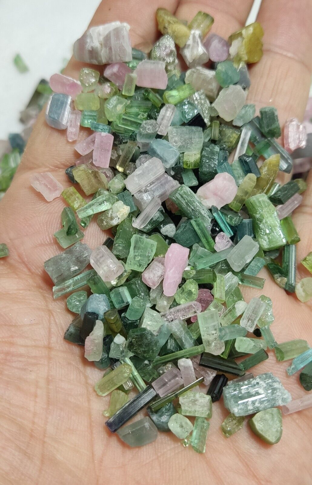 250 grams tourmaline crystals