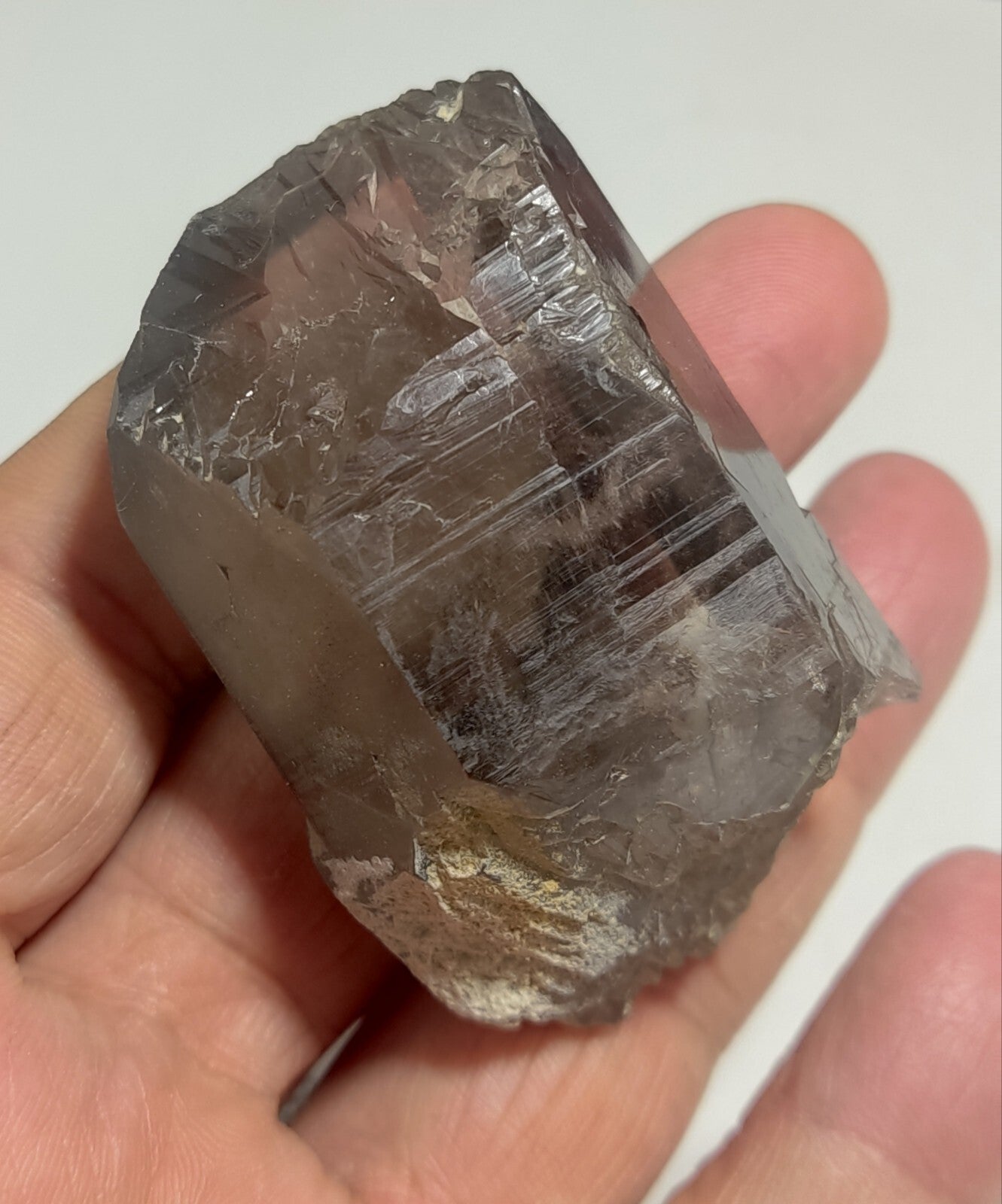 An Aesthetic Naturally terminated specimen of Smoky Quartz 107 grams