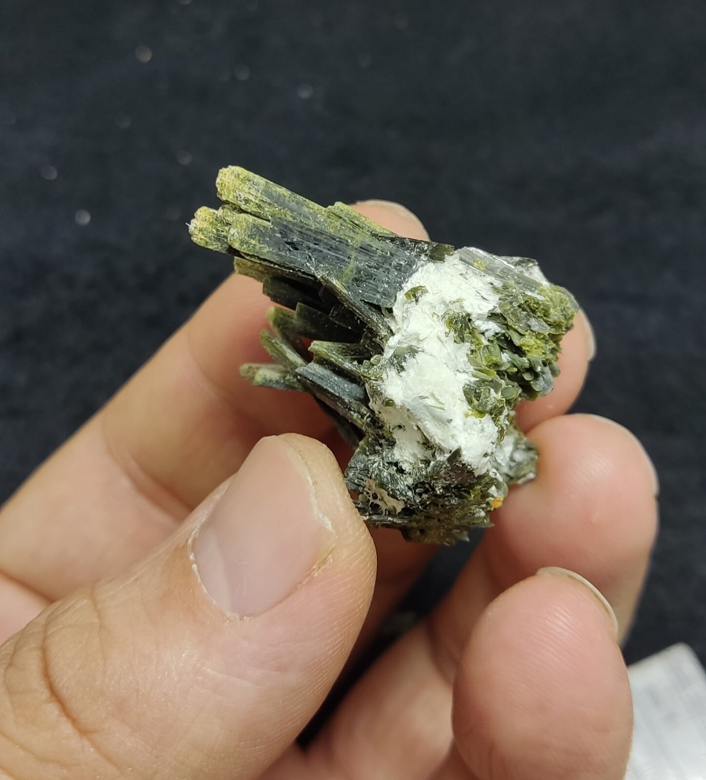 A very Aesthetic Natural beautifully terminated epidote cluster 15 grams