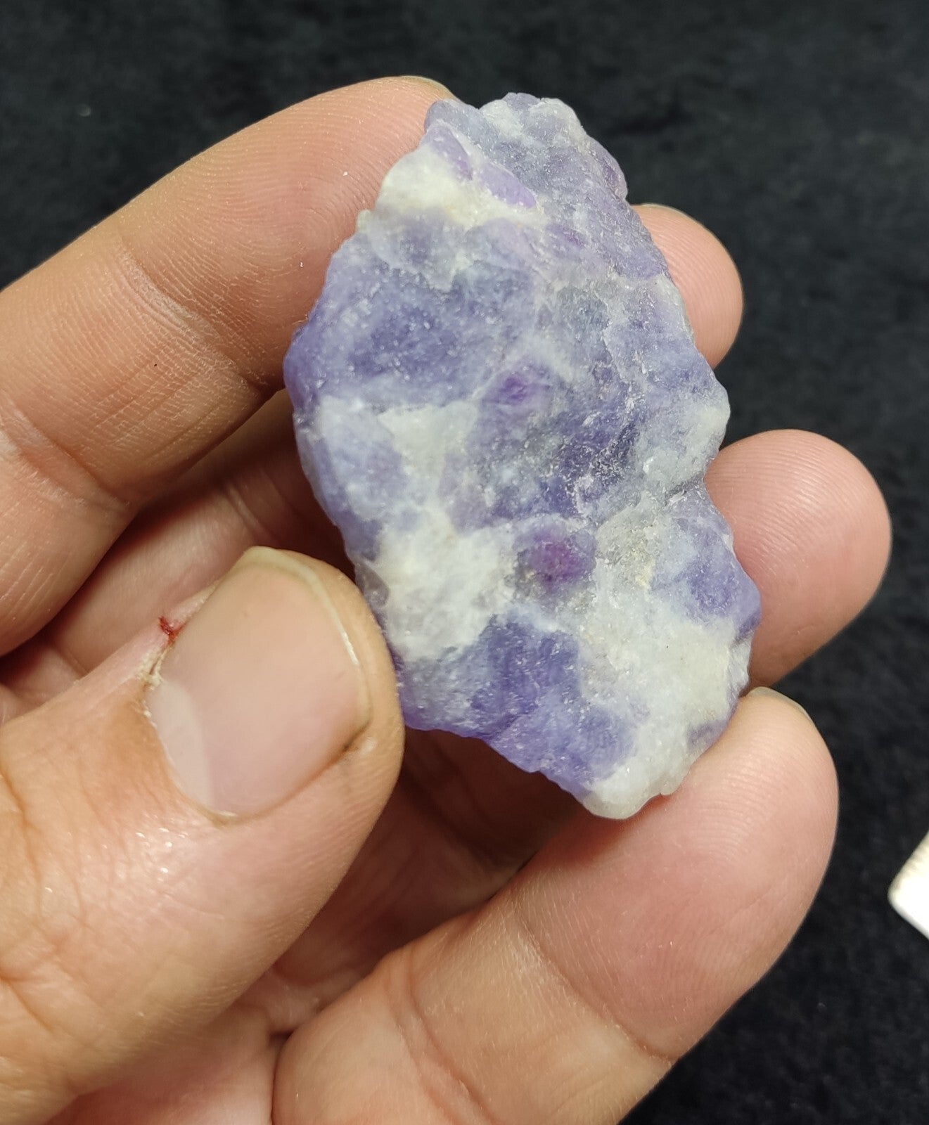 An Aesthetic specimen of purple Hackmanite in matrix 32 grams