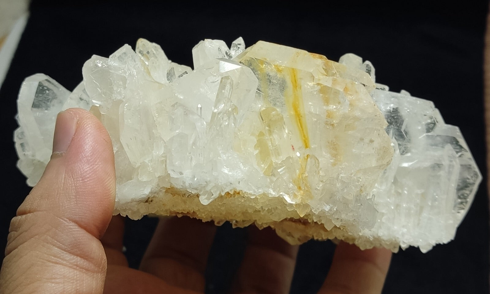 An Aesthetic terminated specimen of Quartz cluster 620 grams