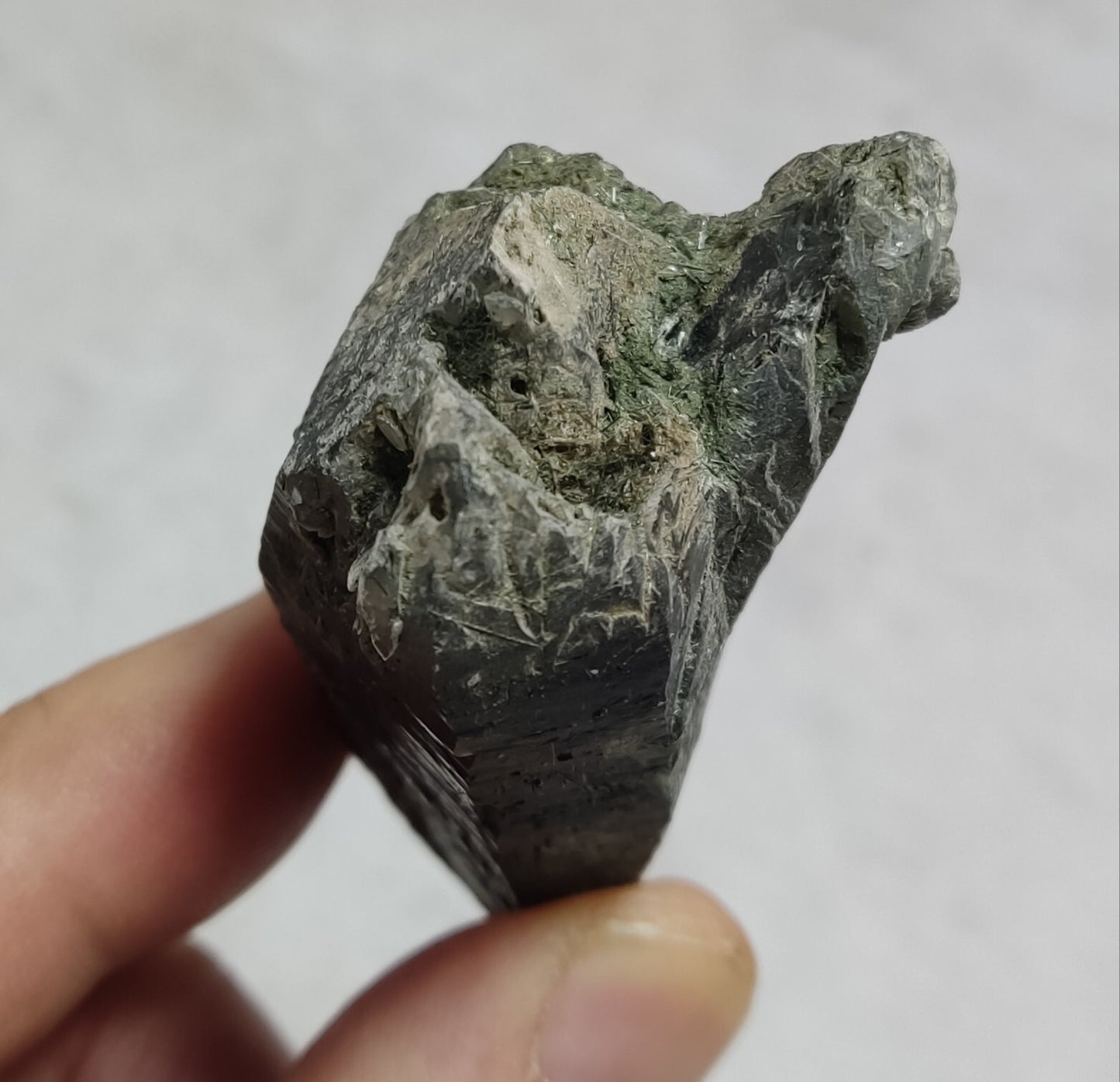 An Aesthetic Natural terminated Chlorite Quartz crystal specimen 66 grams