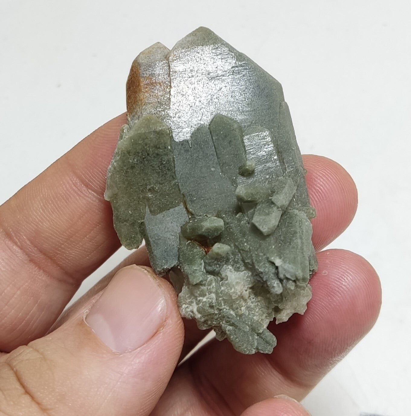 An Aesthetic Natural beautifully terminated Chlorite Quartz specimen 35 grams