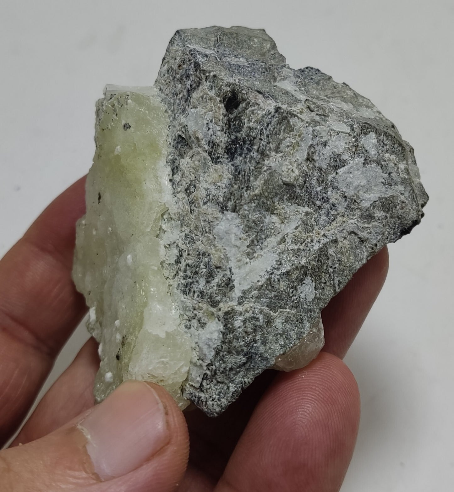 An Aesthetic Natural specimen of brucite with chromite 109 grams