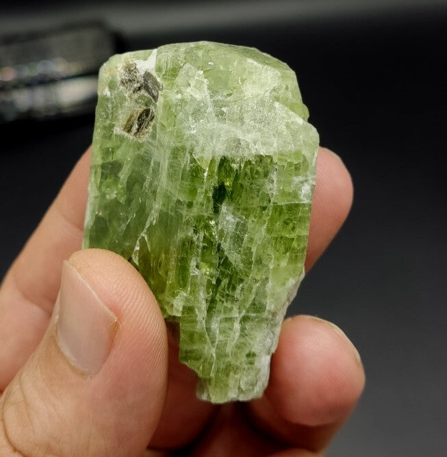 Green Diopside crystal With Mica 87 grams