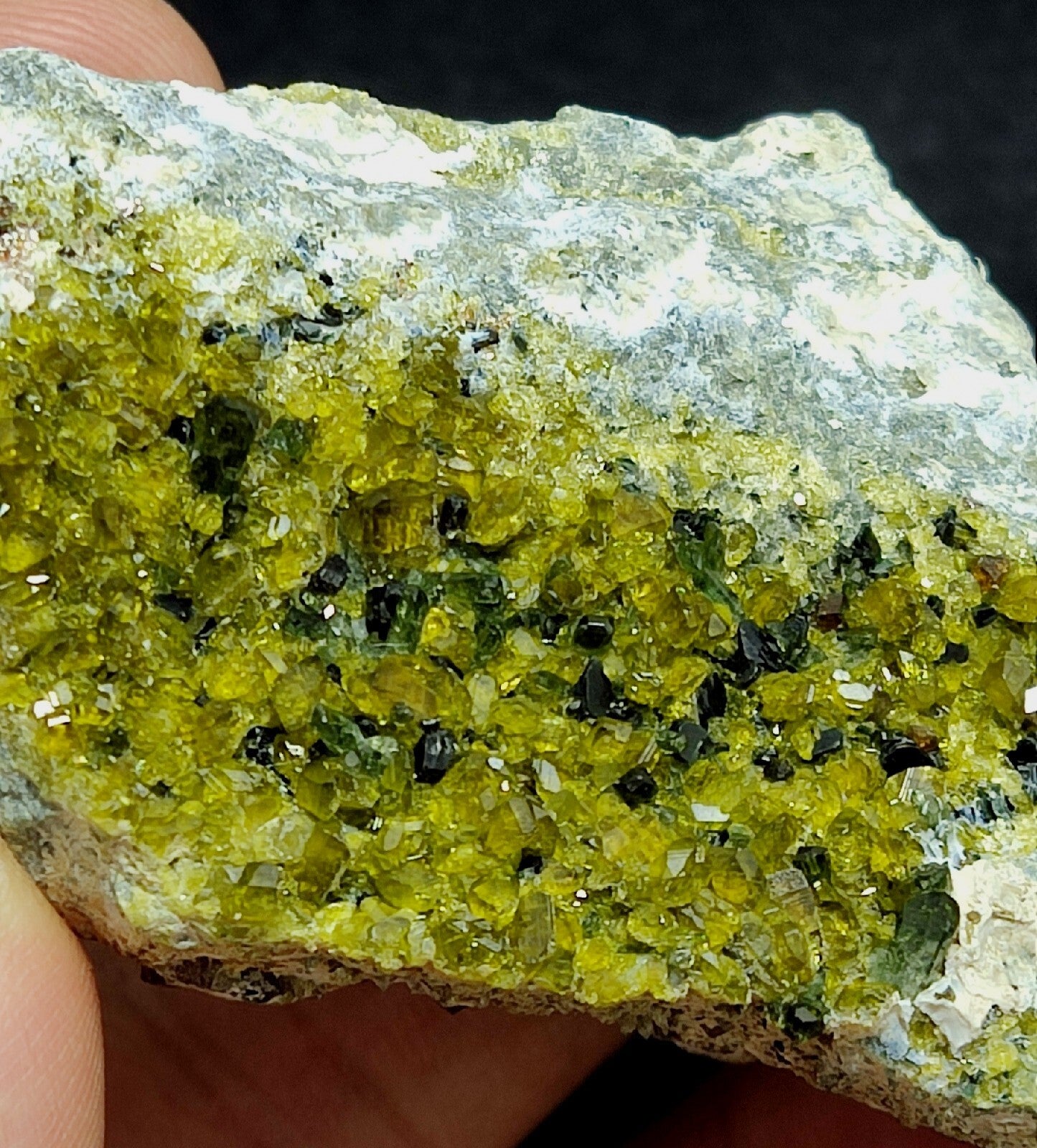 Andradite Garnet On Matrix With Epidotes 101 grams