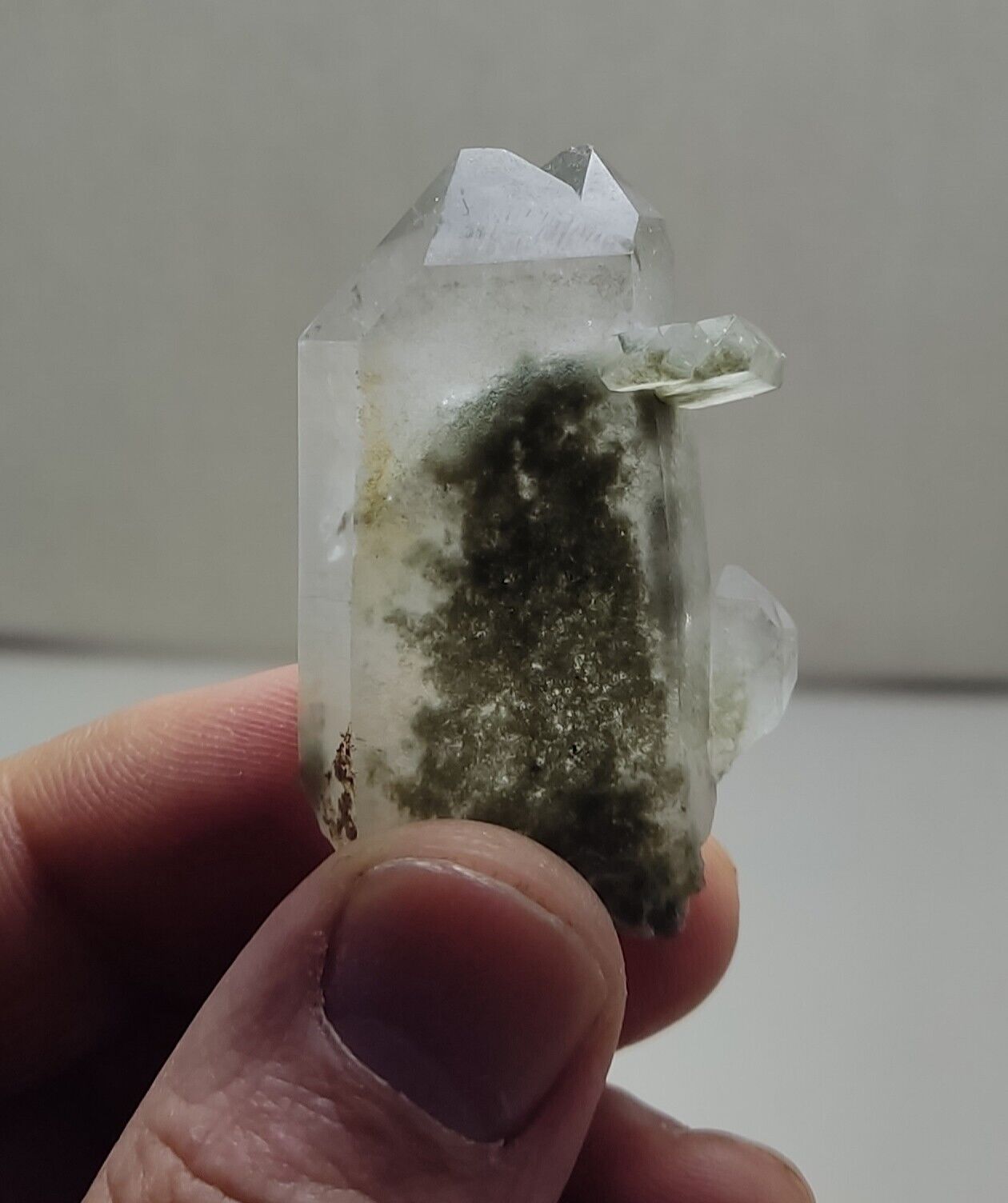 An Aesthetic Natural terminated Chlorite Quartz 34 grams