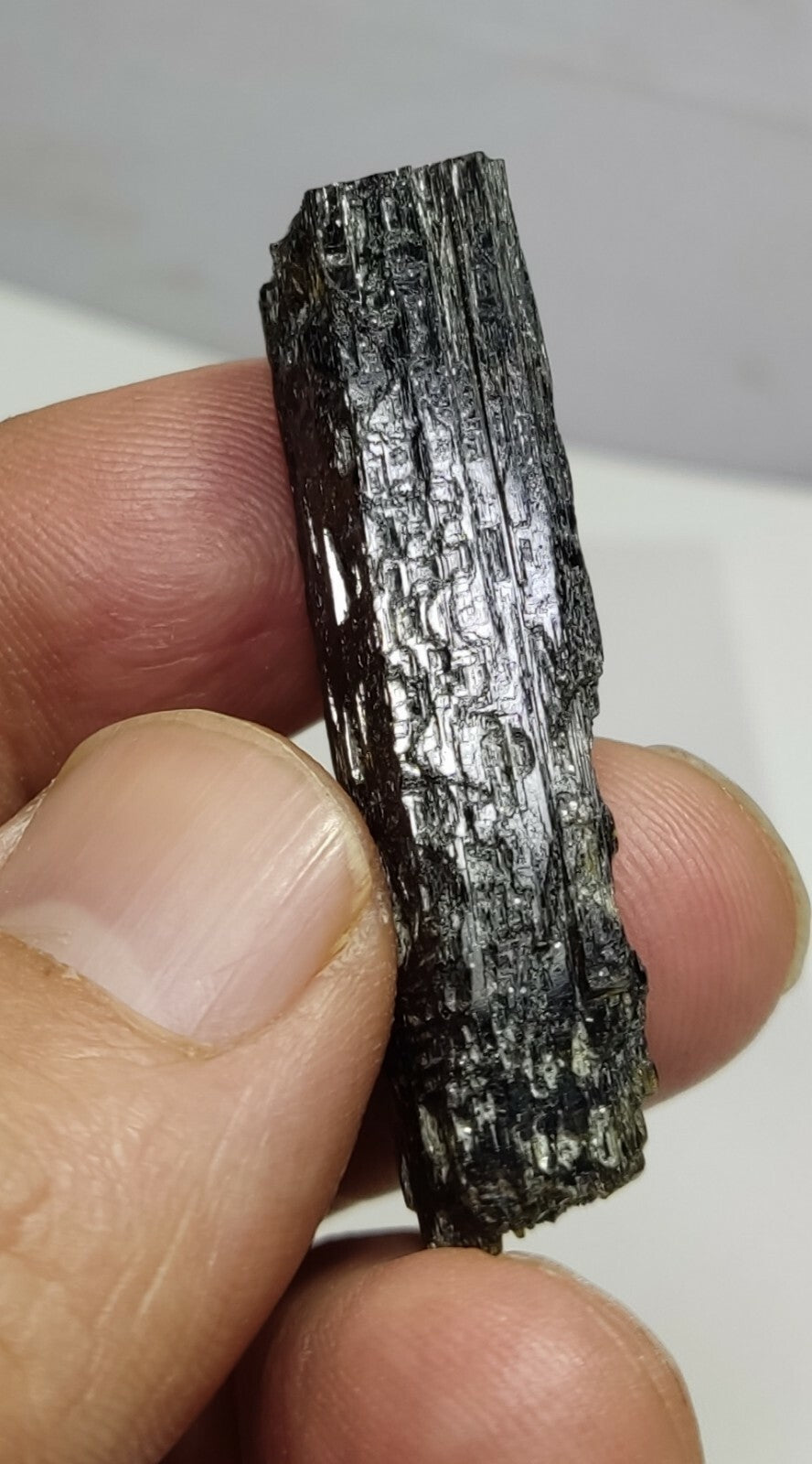 An aesthetic specimen of epidote crystal 15 grams