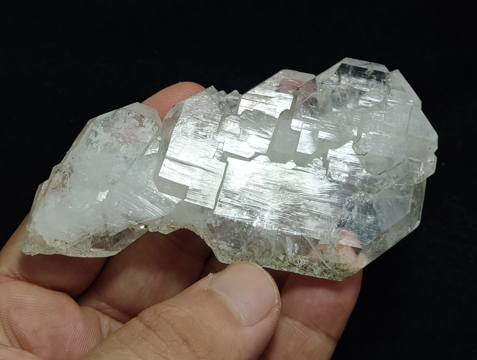An Aesthetic terminated specimen of Faden Quartz crystal 107 grams