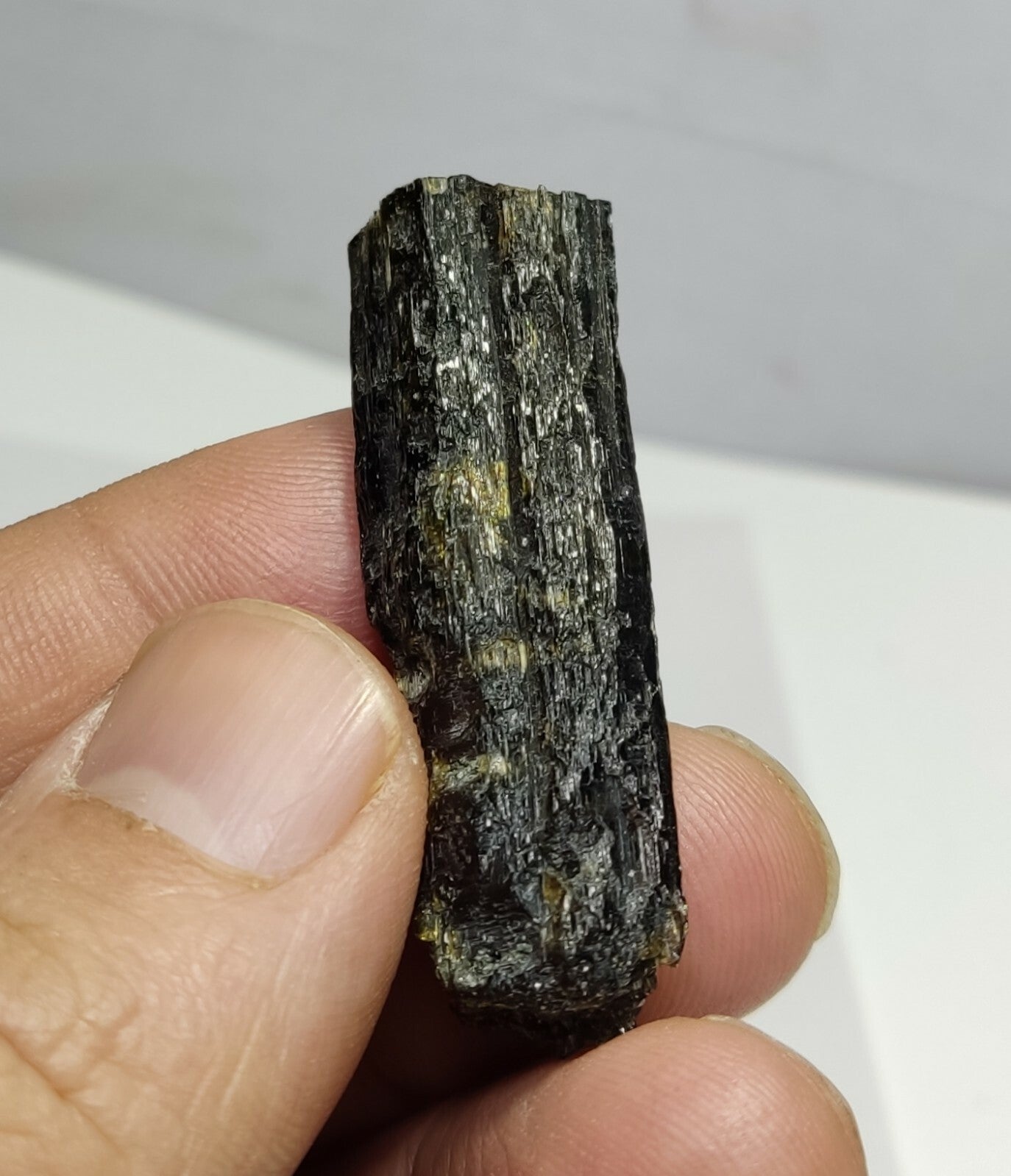 An aesthetic specimen of epidote crystal 15 grams