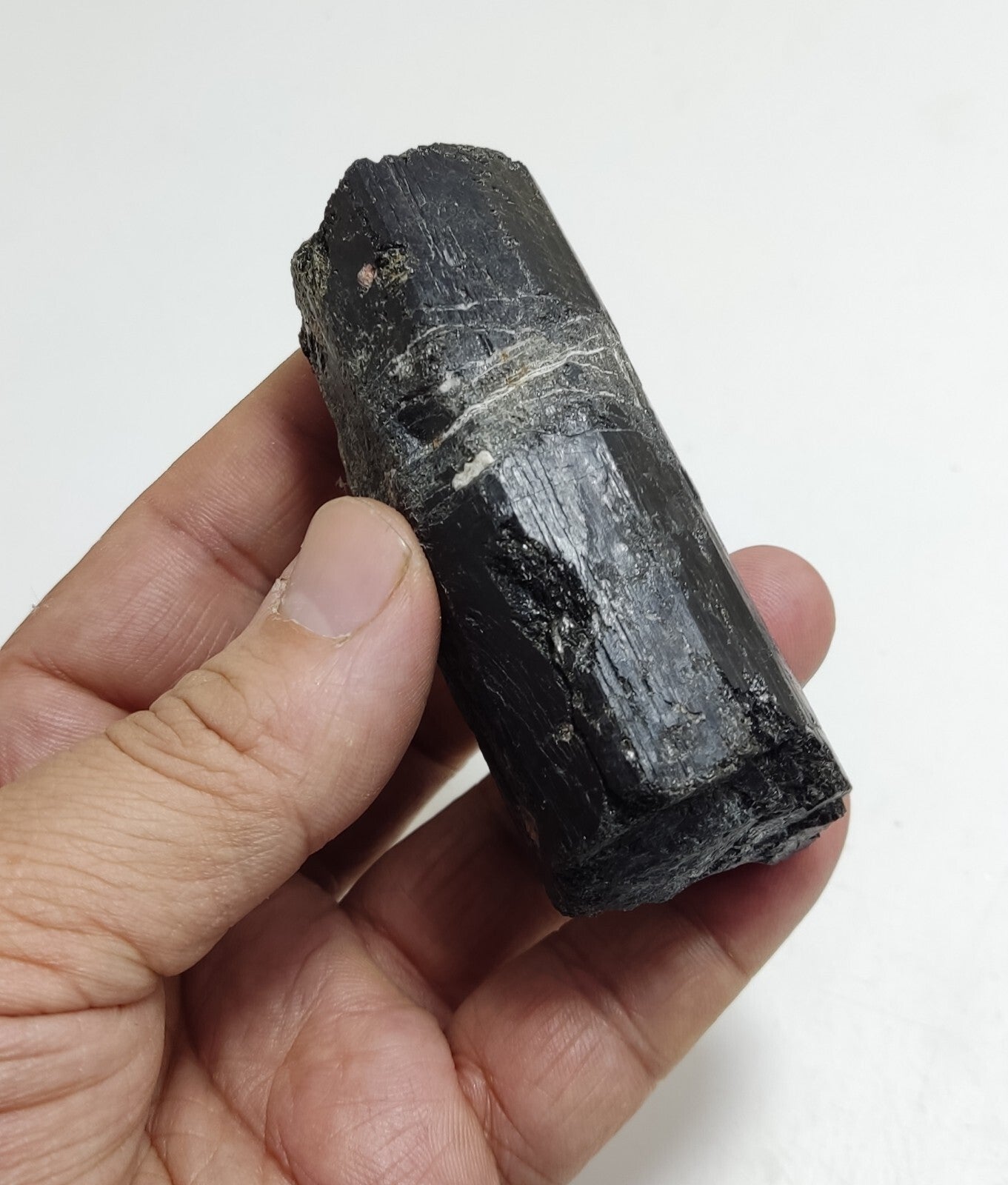 An aesthetic Specimen of black tourmaline crystal 206 grams
