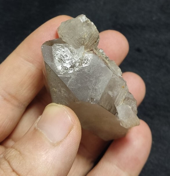 Double Terminated Smoky Quartz Crystal 77 grams