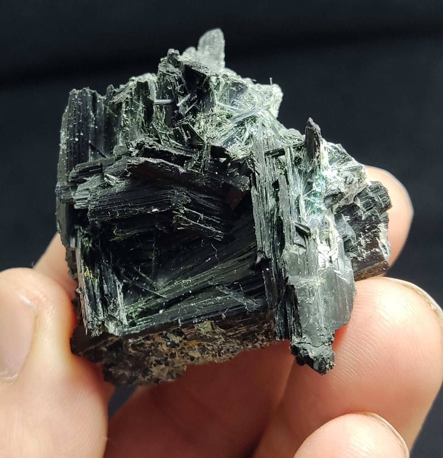 An Aesthetic specimen of epidote crystal 49 grams