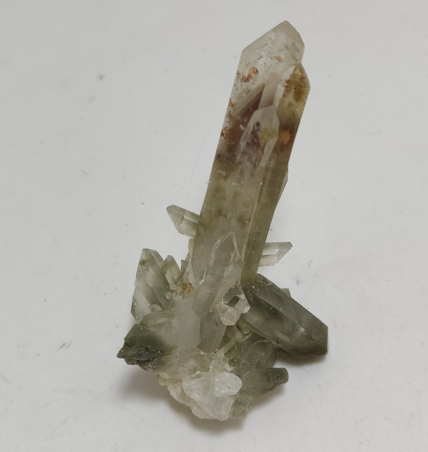 A very Aesthetic Natural beautifully terminated Chlorite Quartz cluster 29 grams