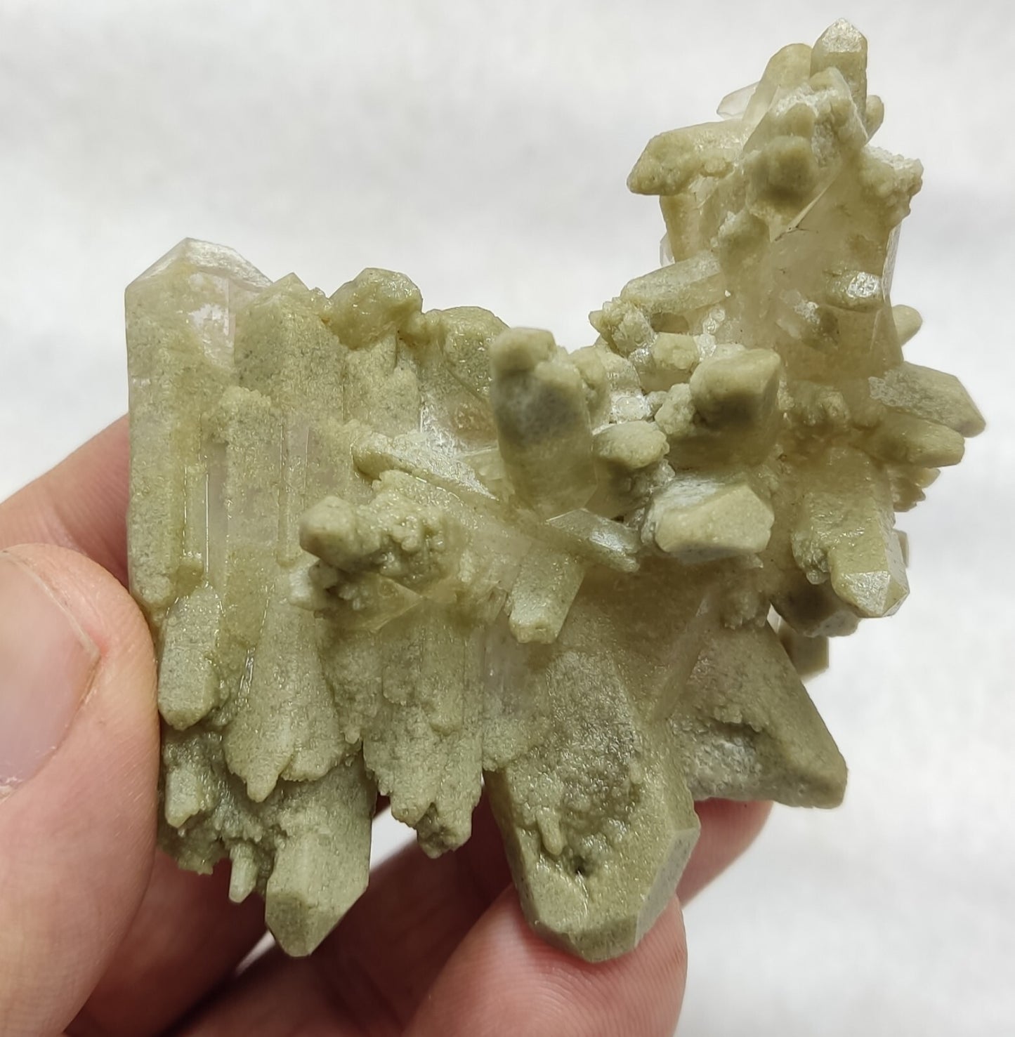 An Aesthetic specimen of chlorite quartz 71 grams