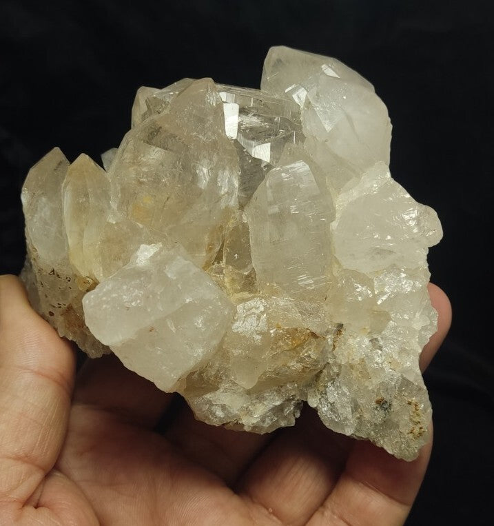 Natural terminated Quartz Specimen with Siderite 412 grams