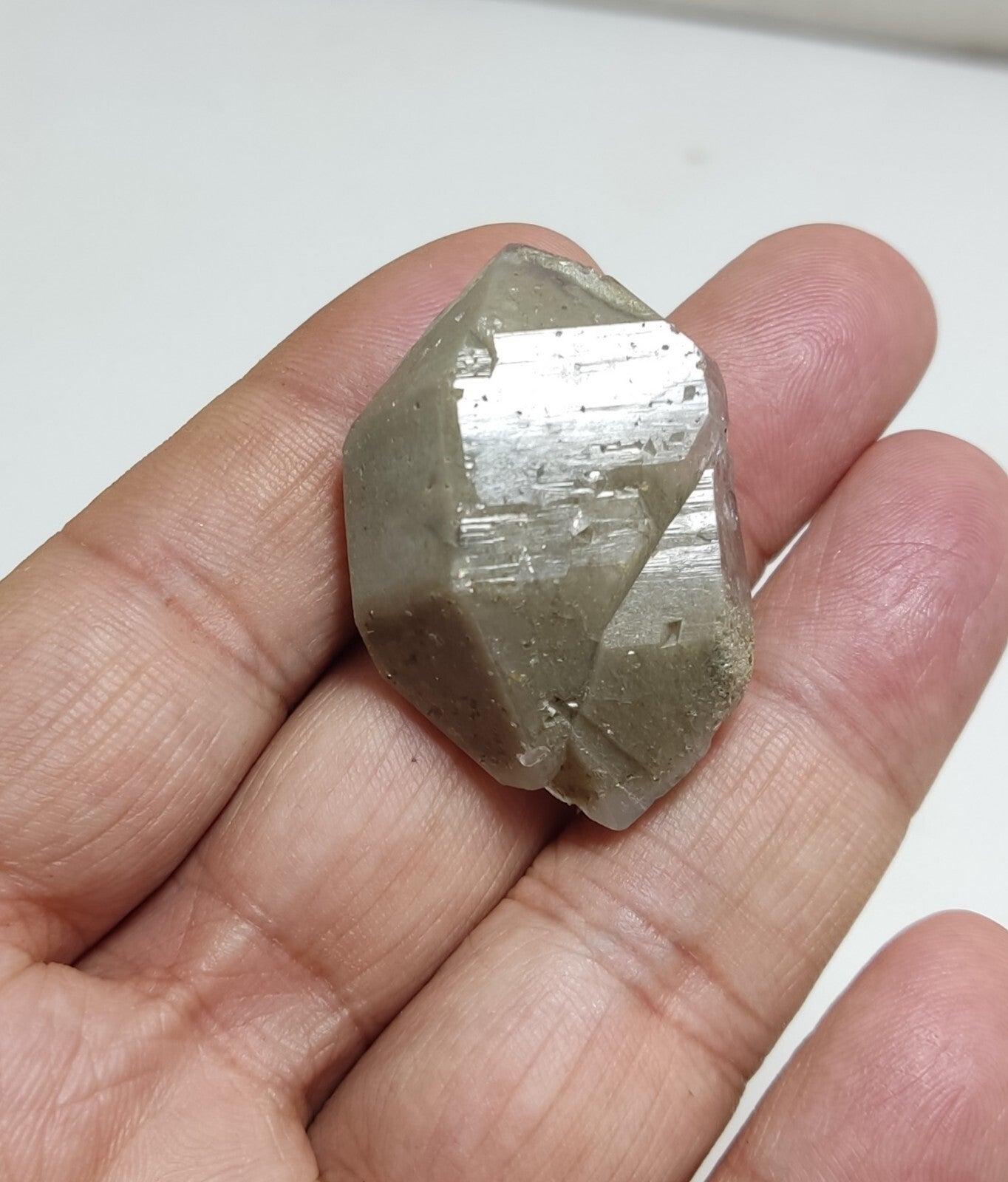 An aesthetic crystyof lodolite/chlorite Quartz 24 grams