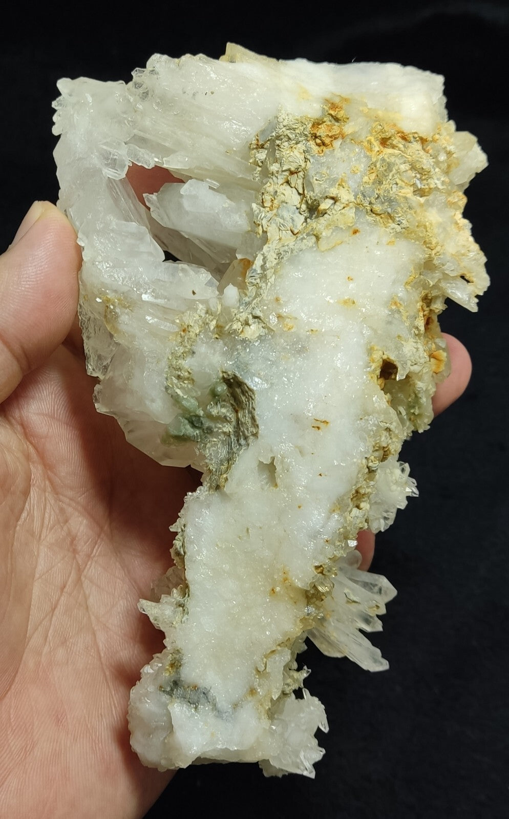 An Aesthetic Natural beautifully terminated Quartz cluster 505 grams