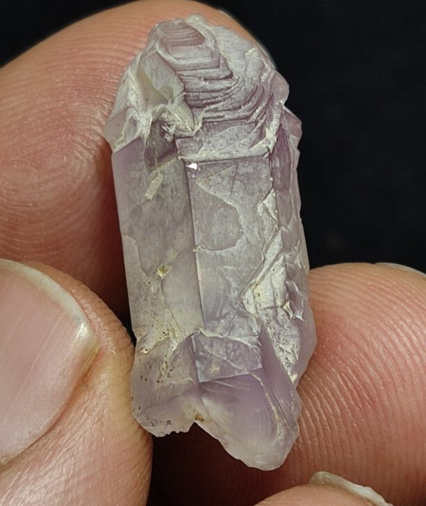 Miniature Etched Natural Amethyst Double Terminated 5 grams