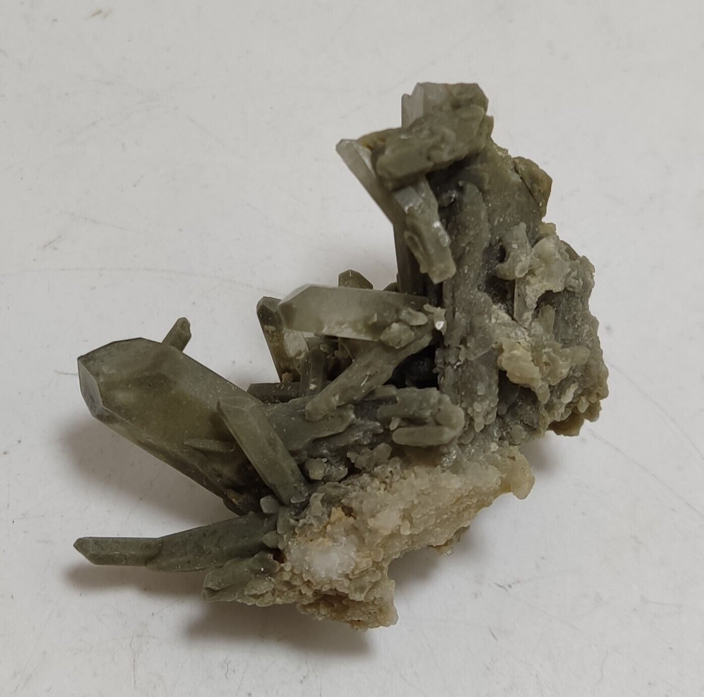 A very Aesthetic Natural beautifully terminated Chlorite Quartz cluster 33 grams