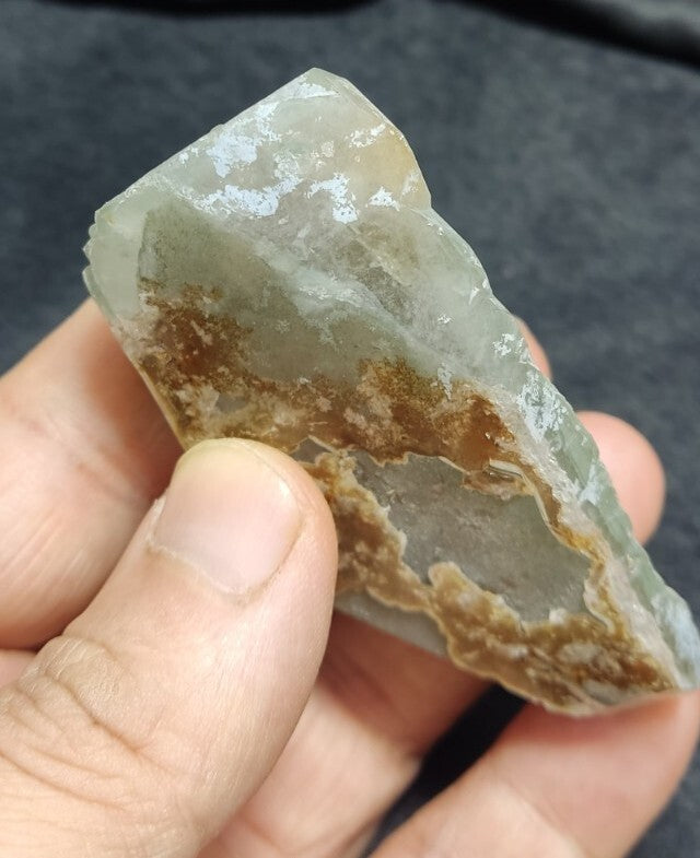 Double Terminated Smoky Light Blue Quartz with Chlorite Inclusions 101 grams