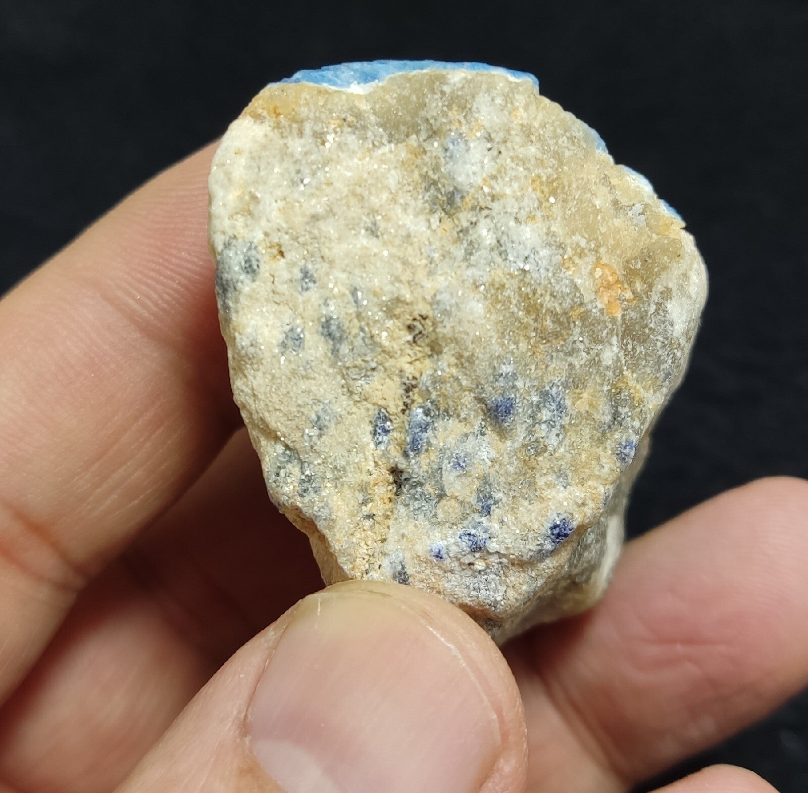 Fluorescent Afghanite on Matrix  66 grams