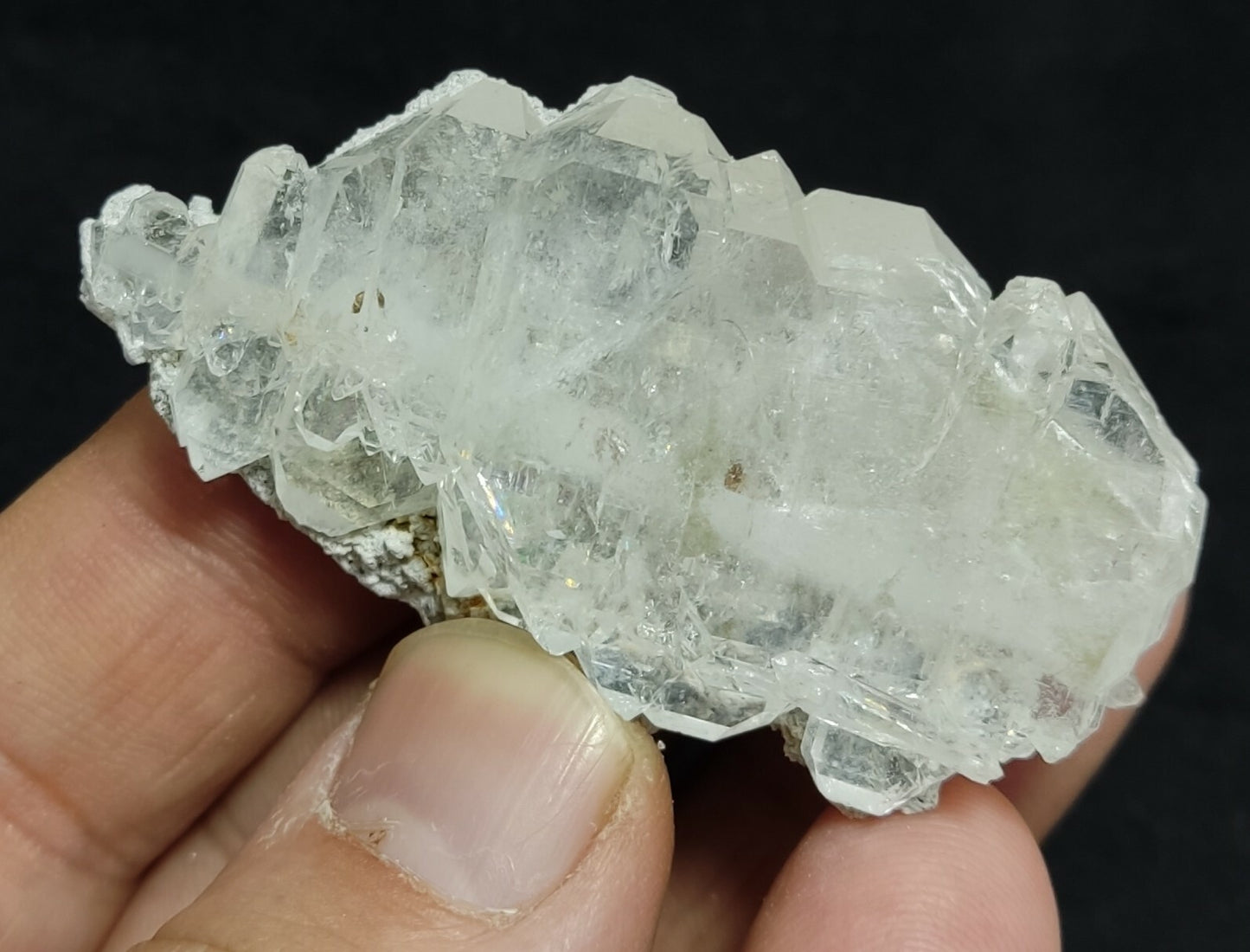 An amazing specimen of terminated faden Quartz crystal on matrix 37.5 grams