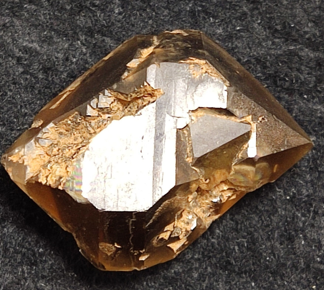 An Aesthetic double terminated smoky quartz crystal 14 grams