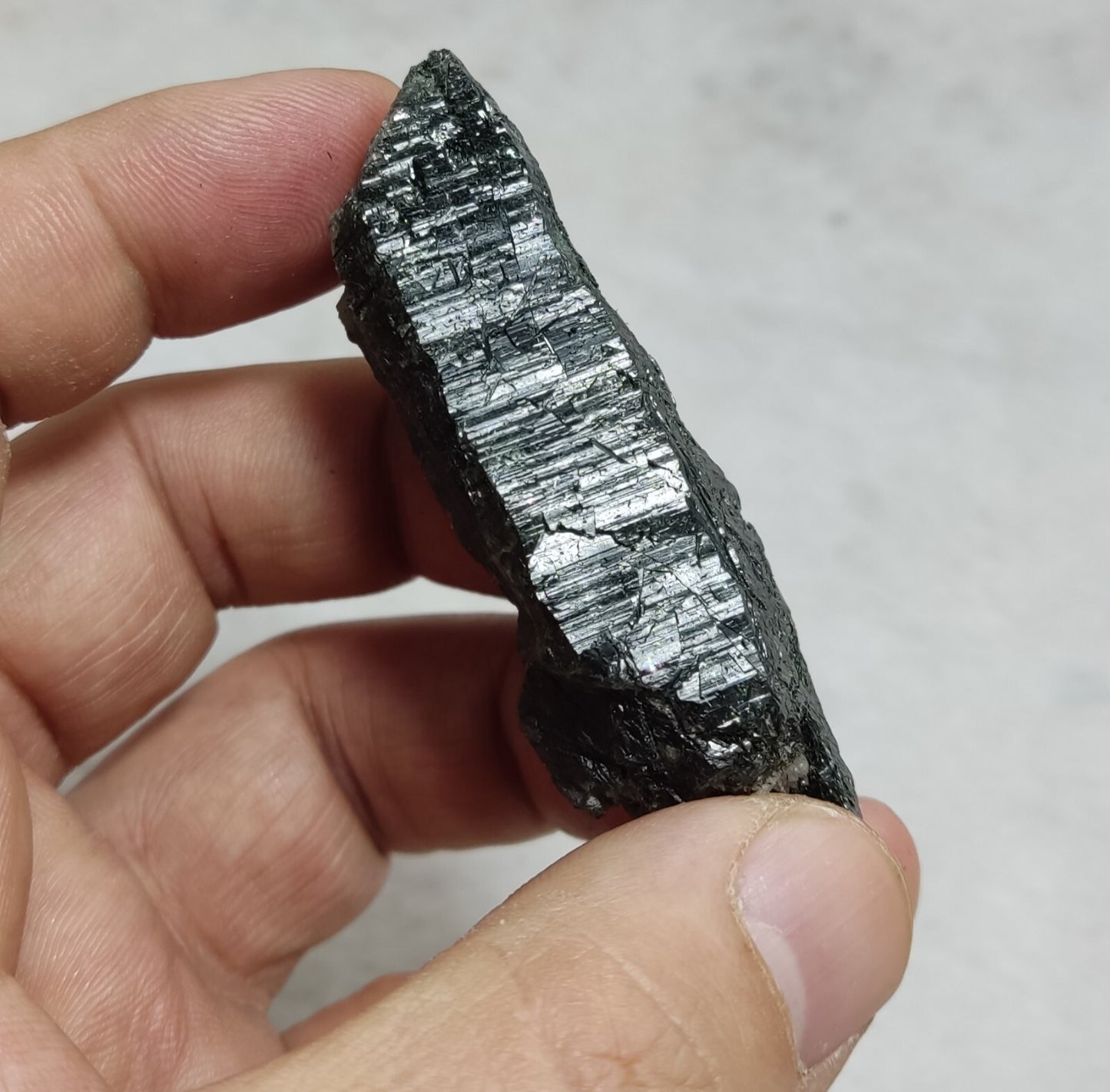 An Aesthetic Natural terminated Chlorite Quartz crystal specimen 42 grams