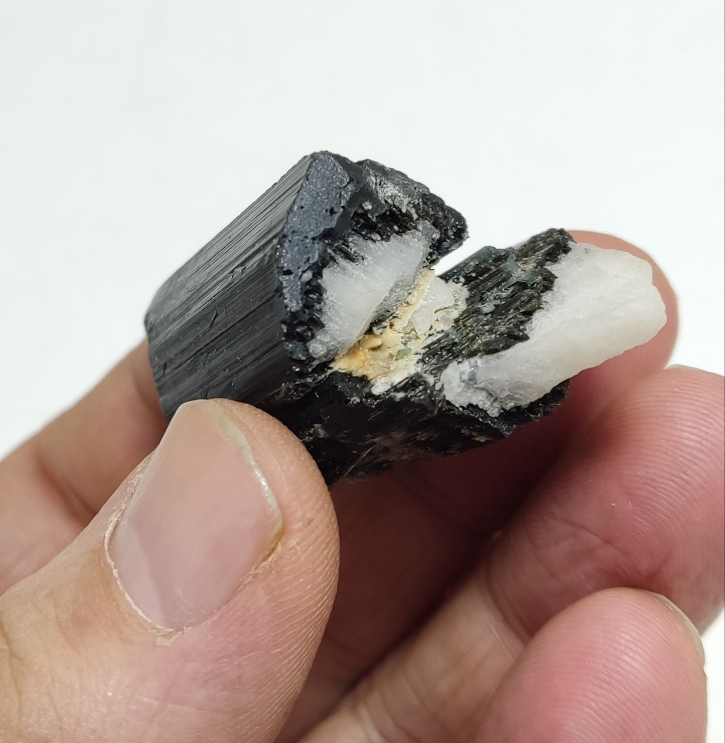 An aesthetic specimen of tourmaline crystals 36 grams