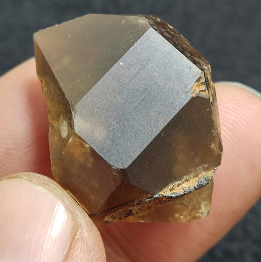 An Aesthetic double terminated smoky quartz crystal 14 grams