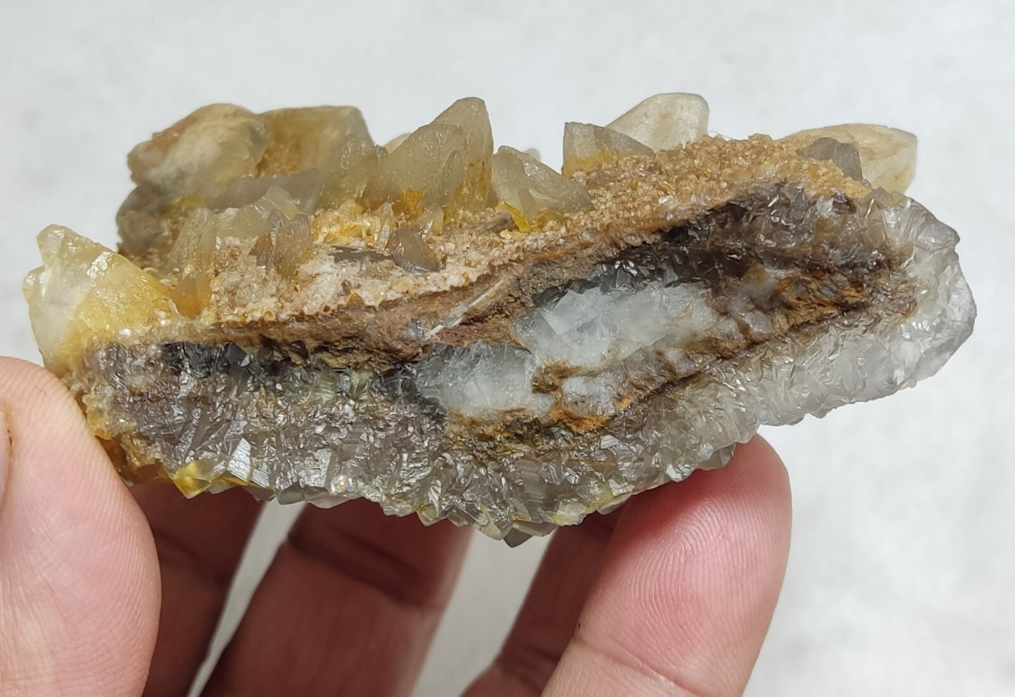 An Aesthetic Natural terminated specimen of calcite with Fluorite 326 grams