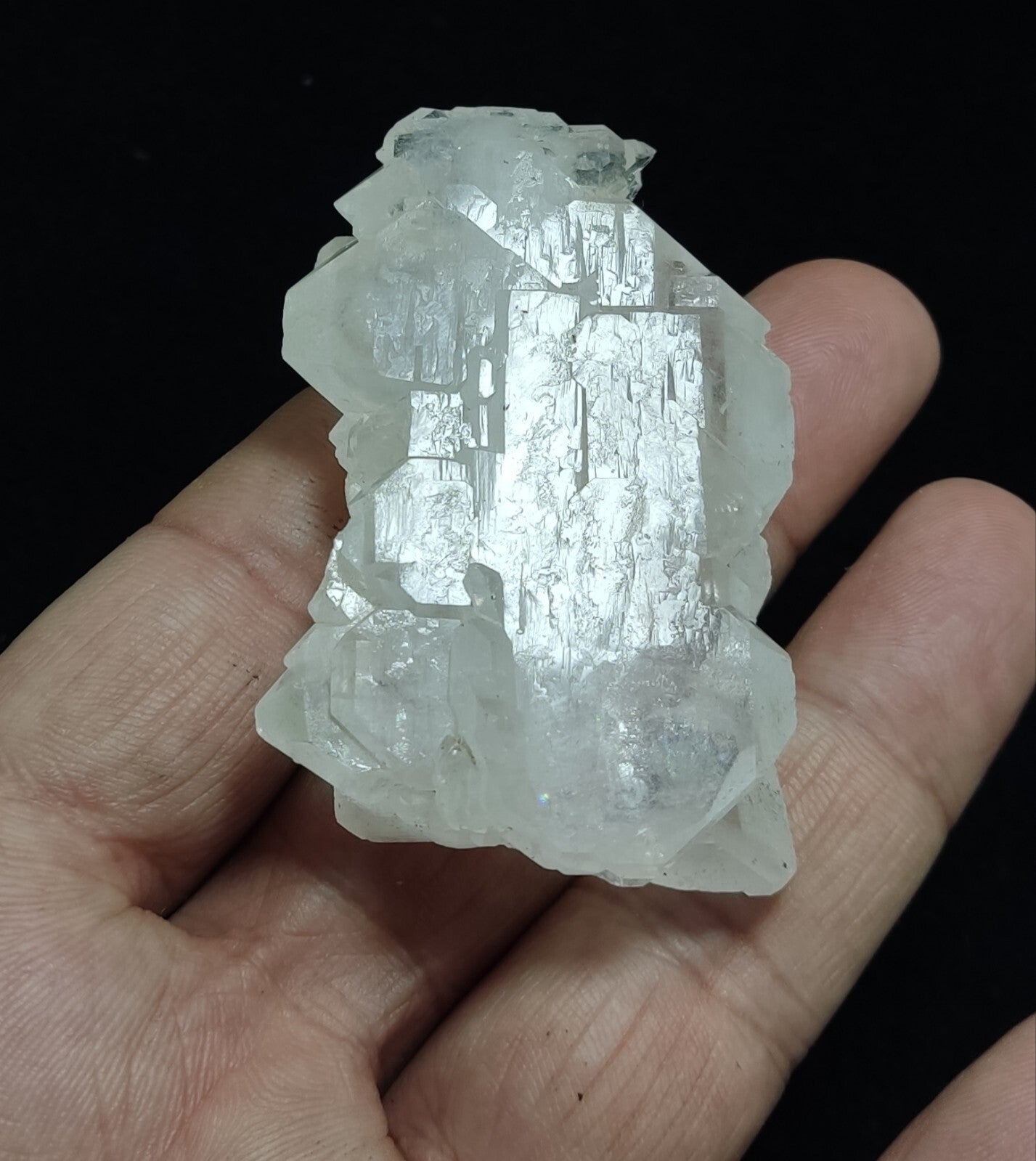 An Aesthetic terminated specimen of Faden Quartz crystal 62 grams