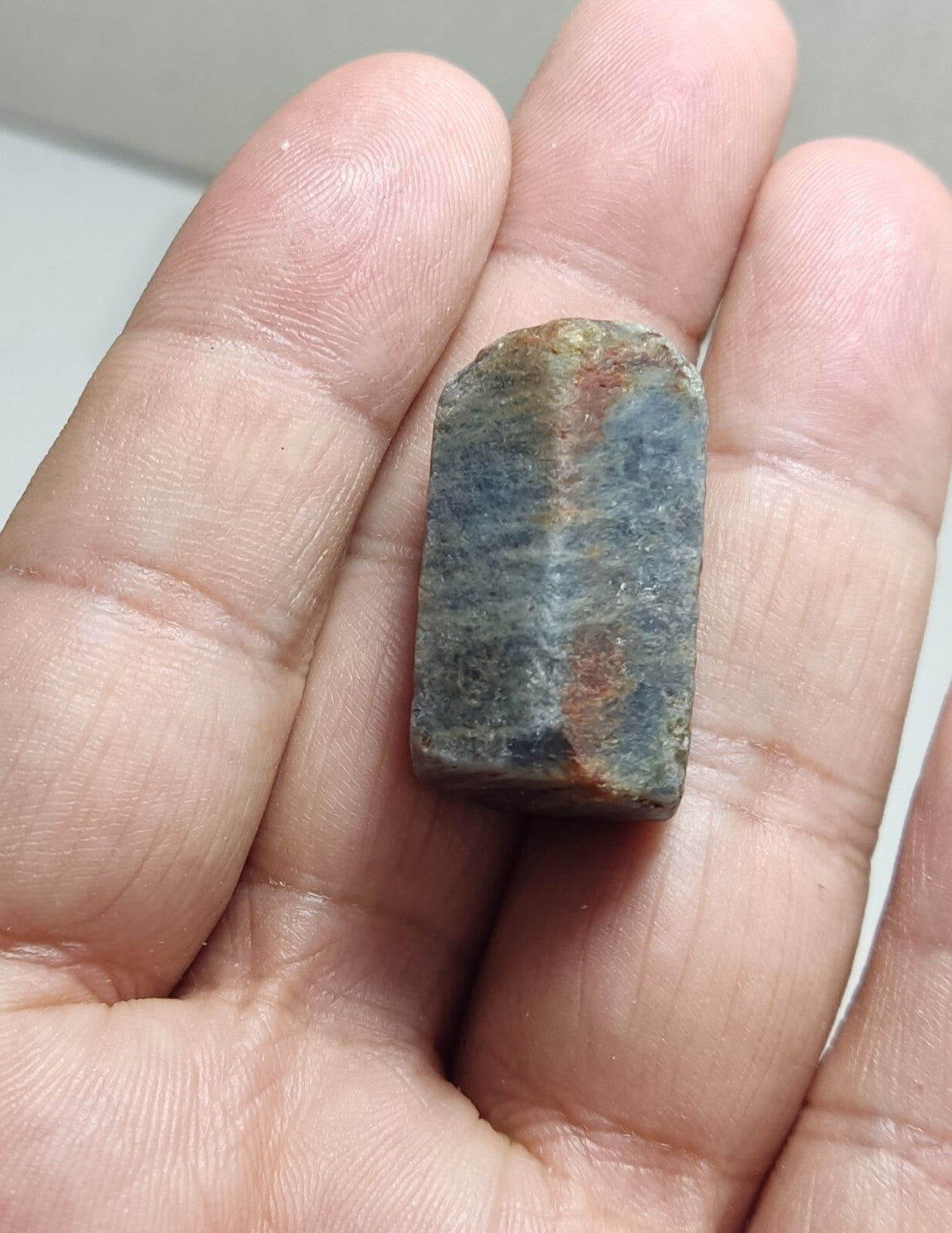 An aesthetic specimen of terminated sapphire crystal 23 grams