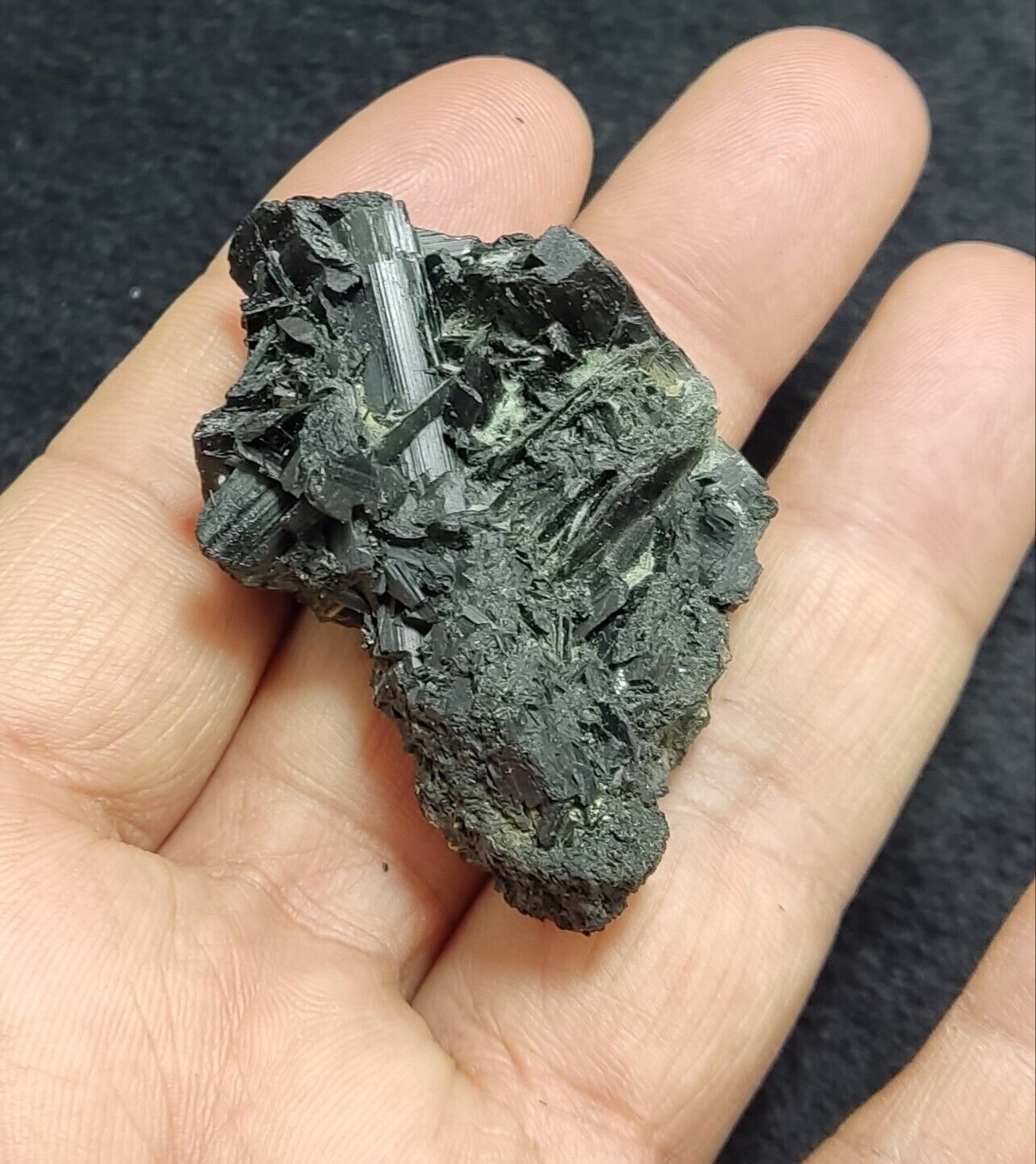 An Aesthetic specimen of epidote crystal 38 grams