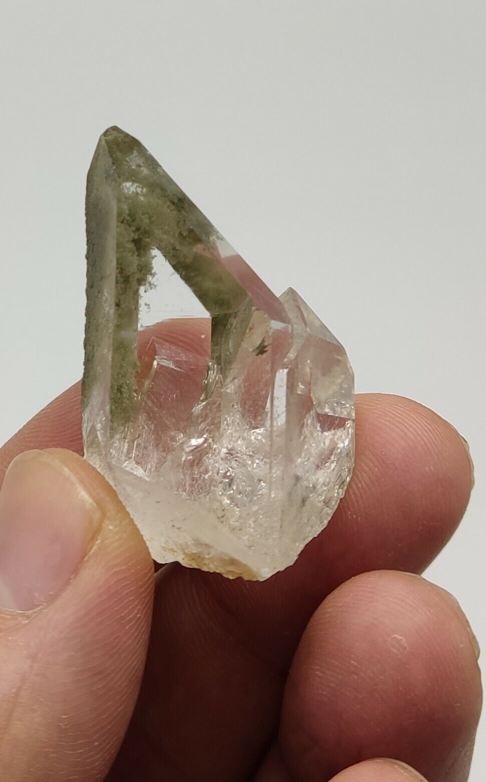 A very Aesthetic Natural beautifully terminated Chlorite Quartz crystal 22 grams