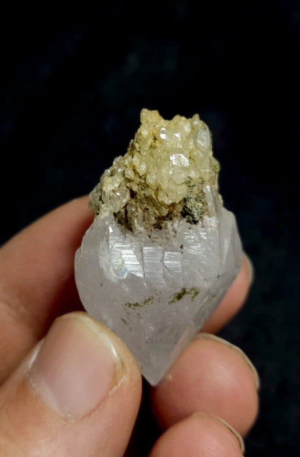 Naturally Terminated Quartz Point With Chlorite Inclusions.