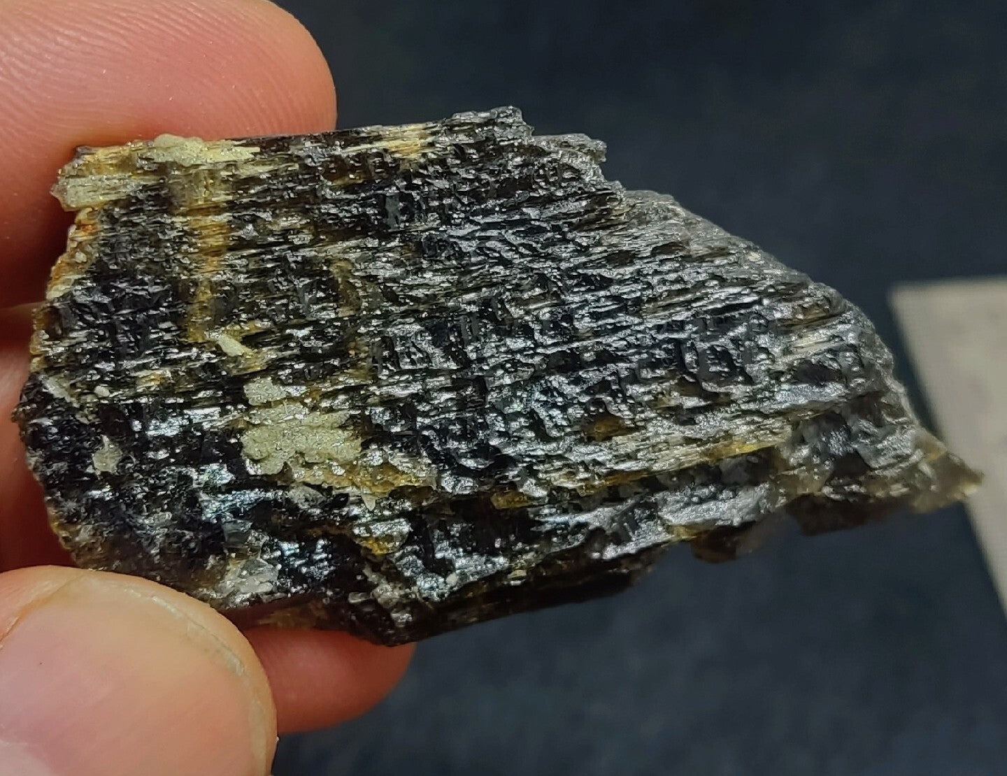 Single etched Epidote Crystal 32 grams