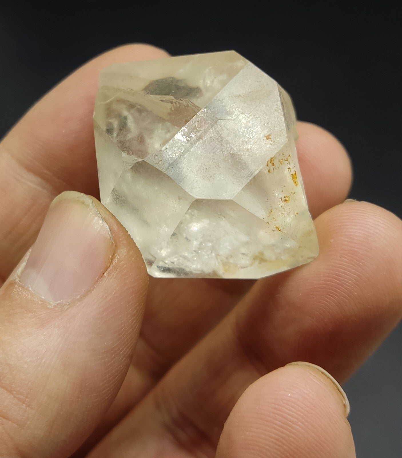 An Aesthetic gemmy double terminated Quartz crystal 33 grams