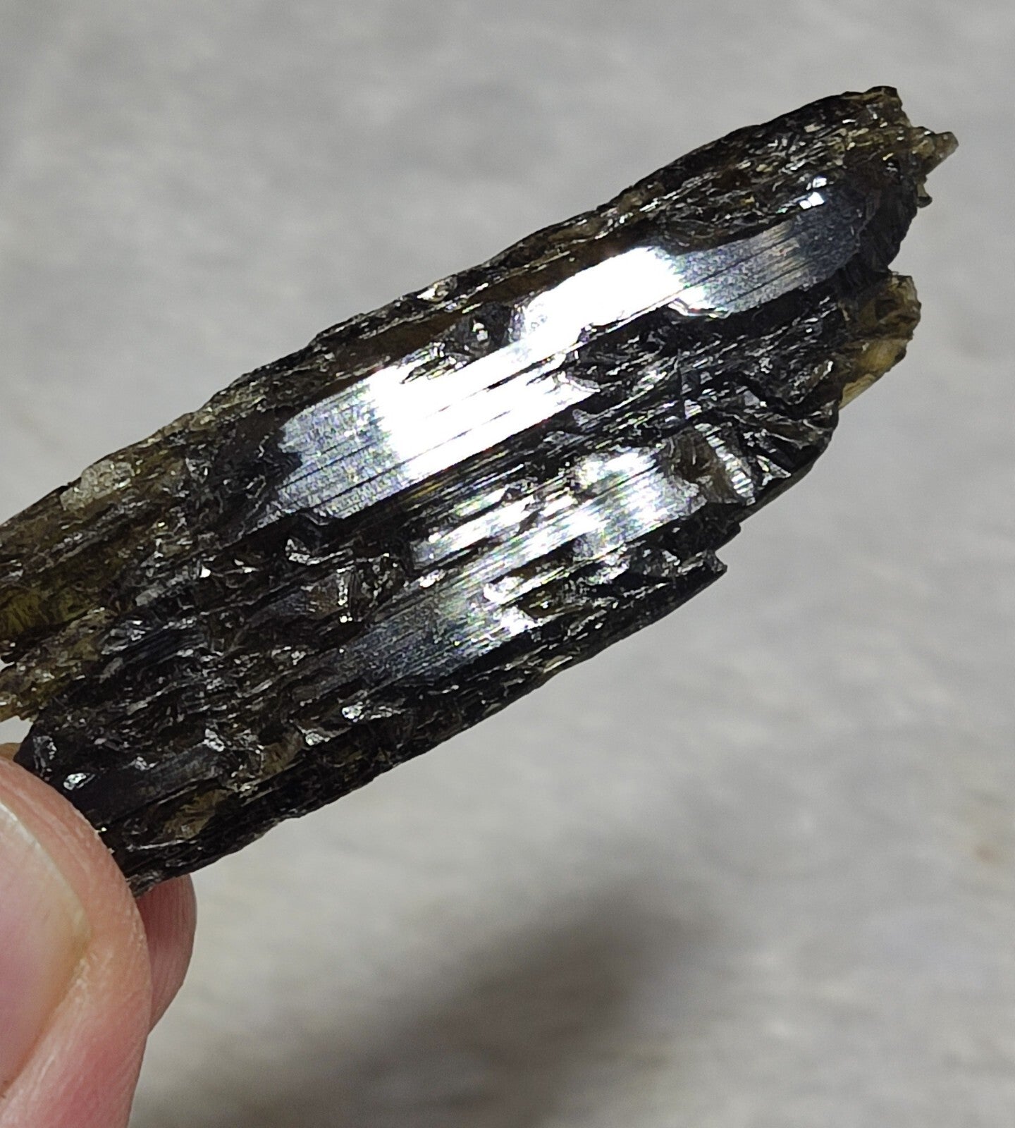 Single etched Epidote Crystal 11 grams